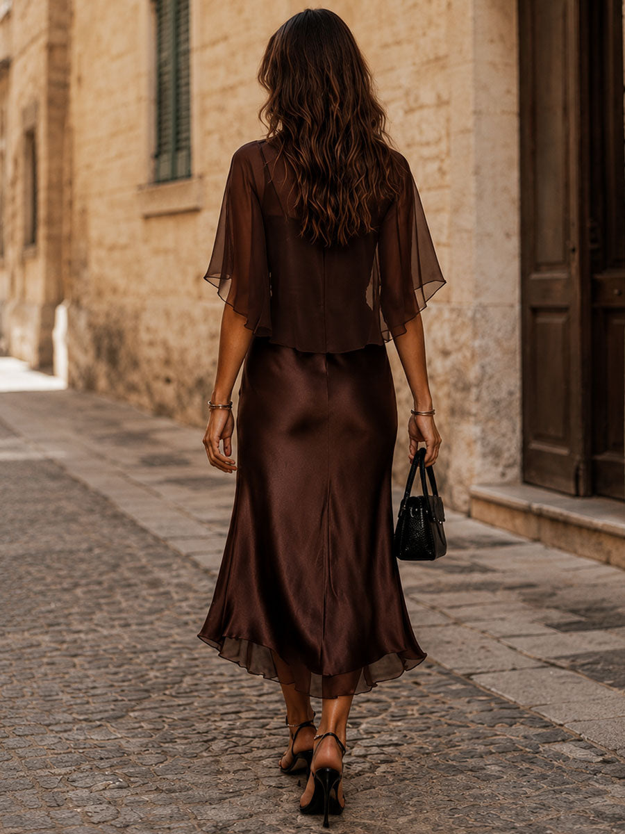 Donata — Completo due pezzi in raso