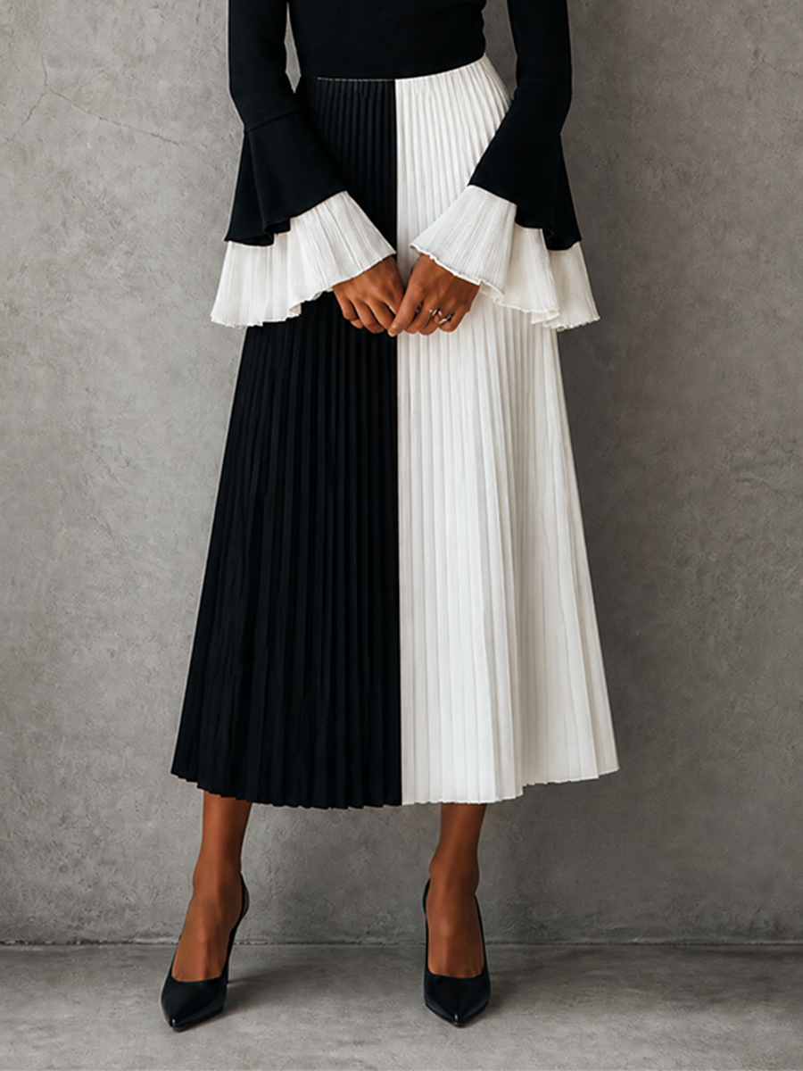 Ippolita — Abito midi in maglia plissettato
