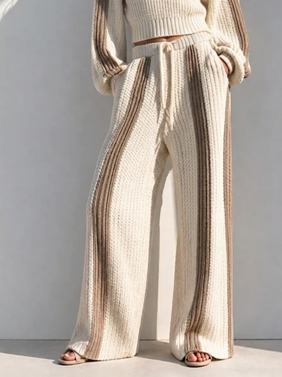 Gisella — Completo loungewear in maglia a righe