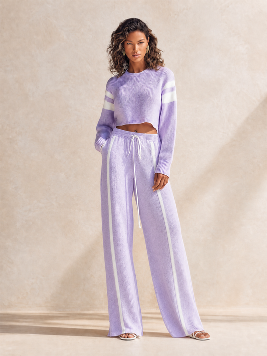 Irene — Completo due pezzi in maglia a righe
