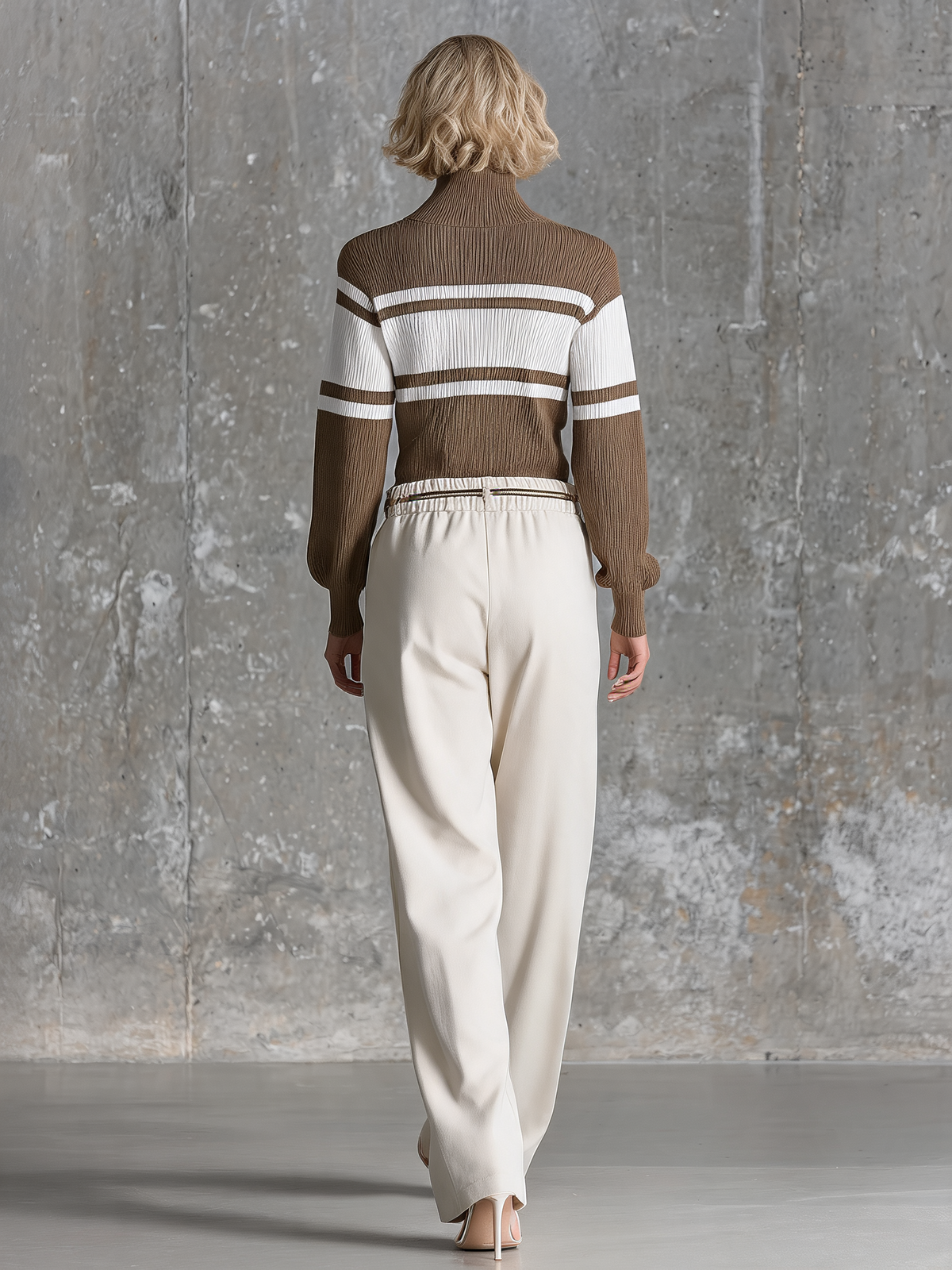 Selvaggia — Top in maglia a coste a righe