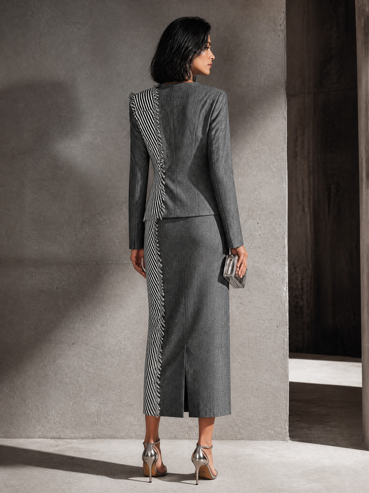 Luisa — Abito midi a righe