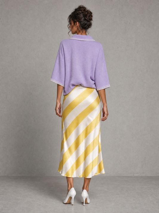 Sandra — Completo due pezzi in maglia stampato