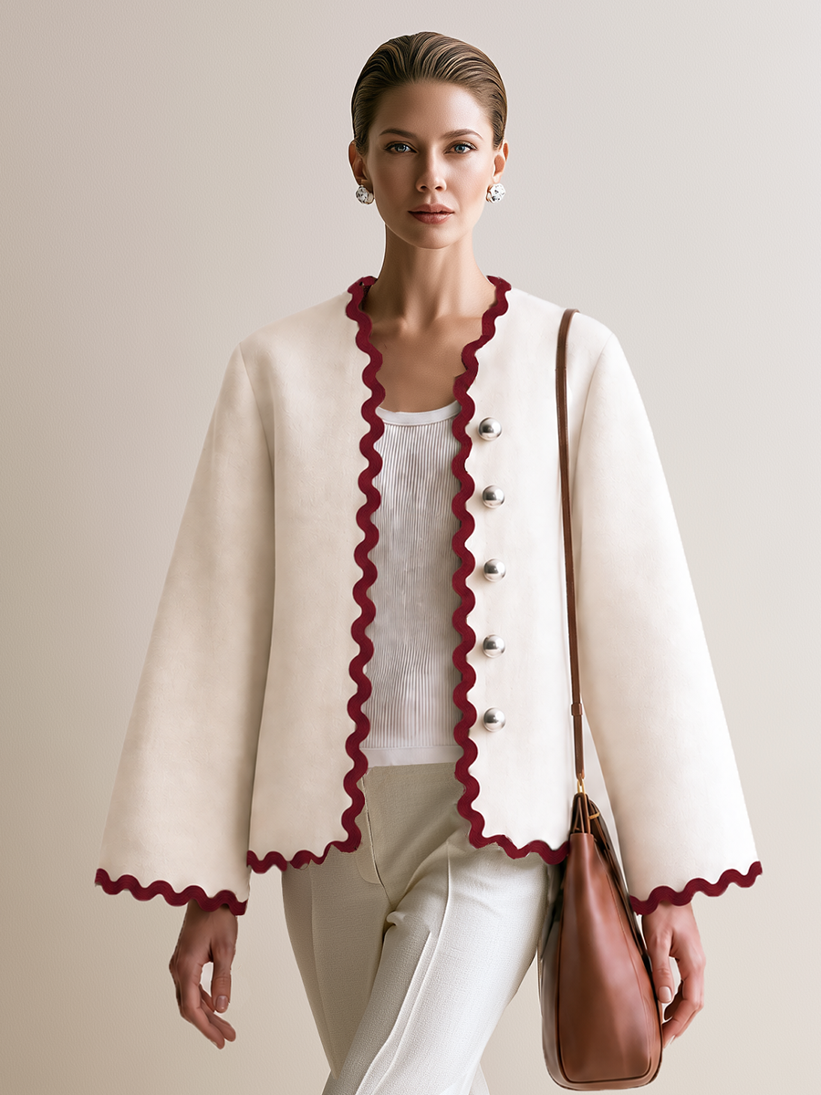 Lodovica — Giacca con bordo smerlato