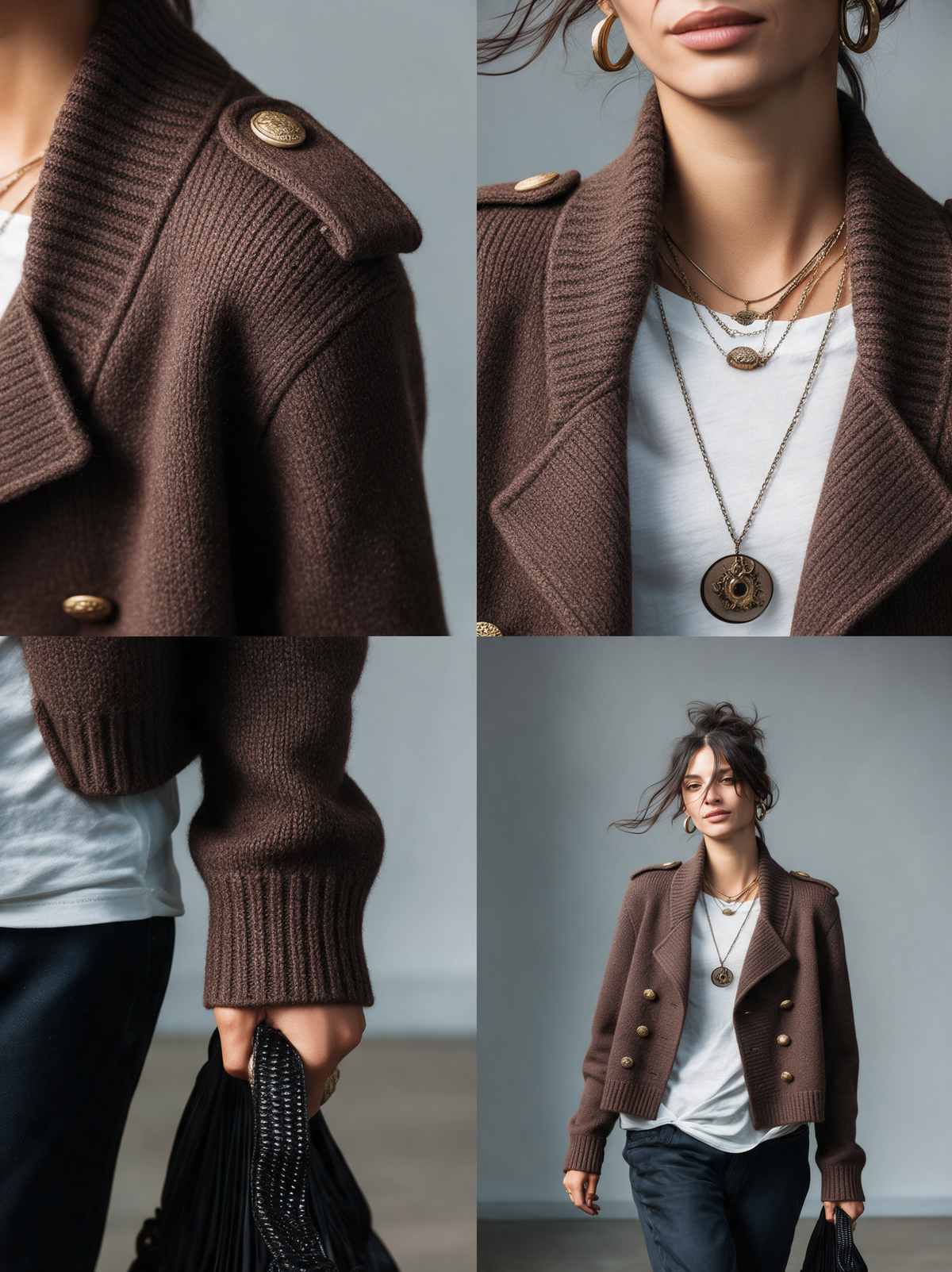 Eufemia — Cardigan doppiopetto