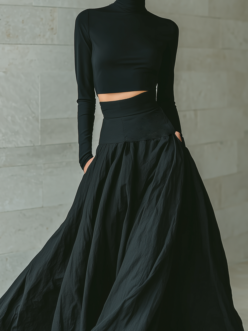 Celestina — Completo due pezzi in maglia elasticizzata con gonna