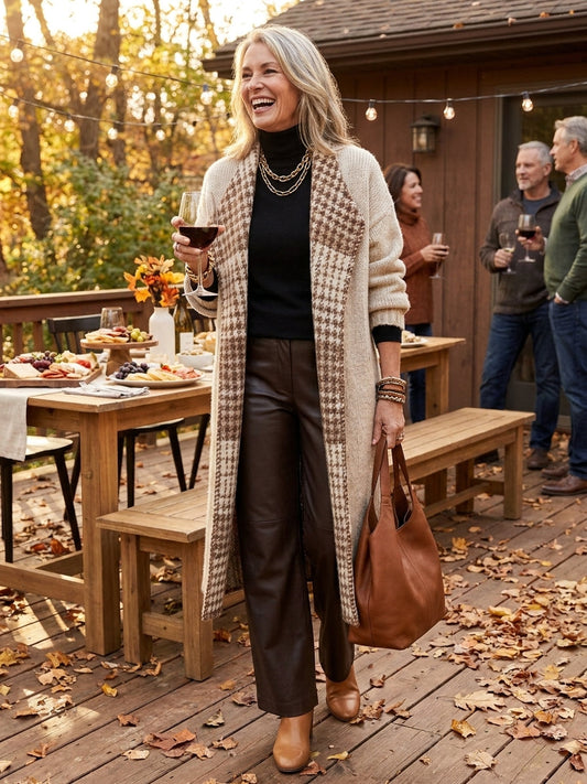 Melinda — Cardigan con revers