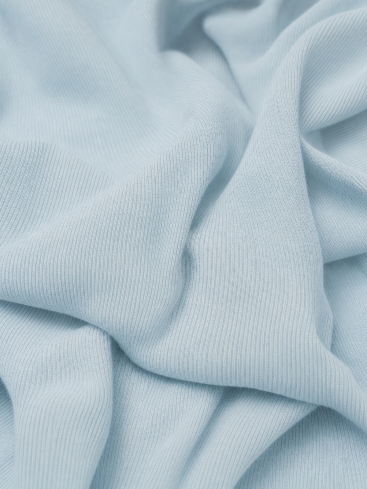 Ylenia — Abito lungo in maglia elasticizzata color block azzurro