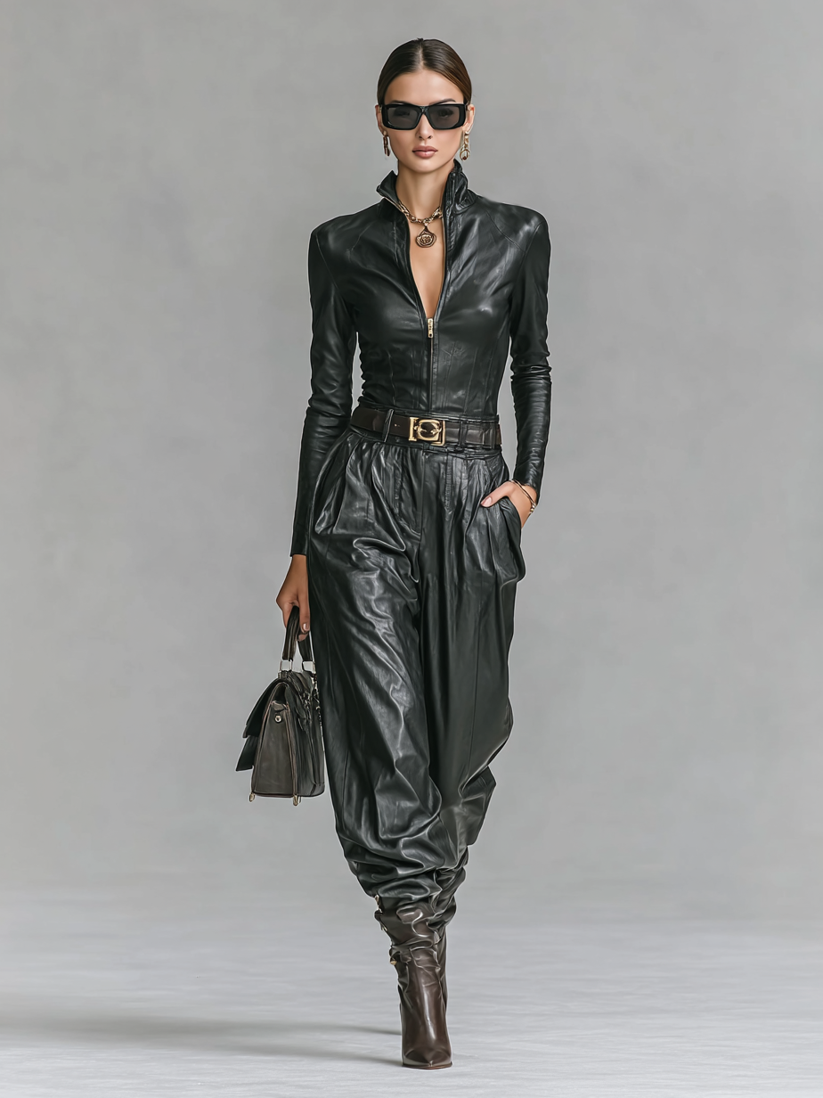 Concetta — Completo due pezzi con pantaloni nero
