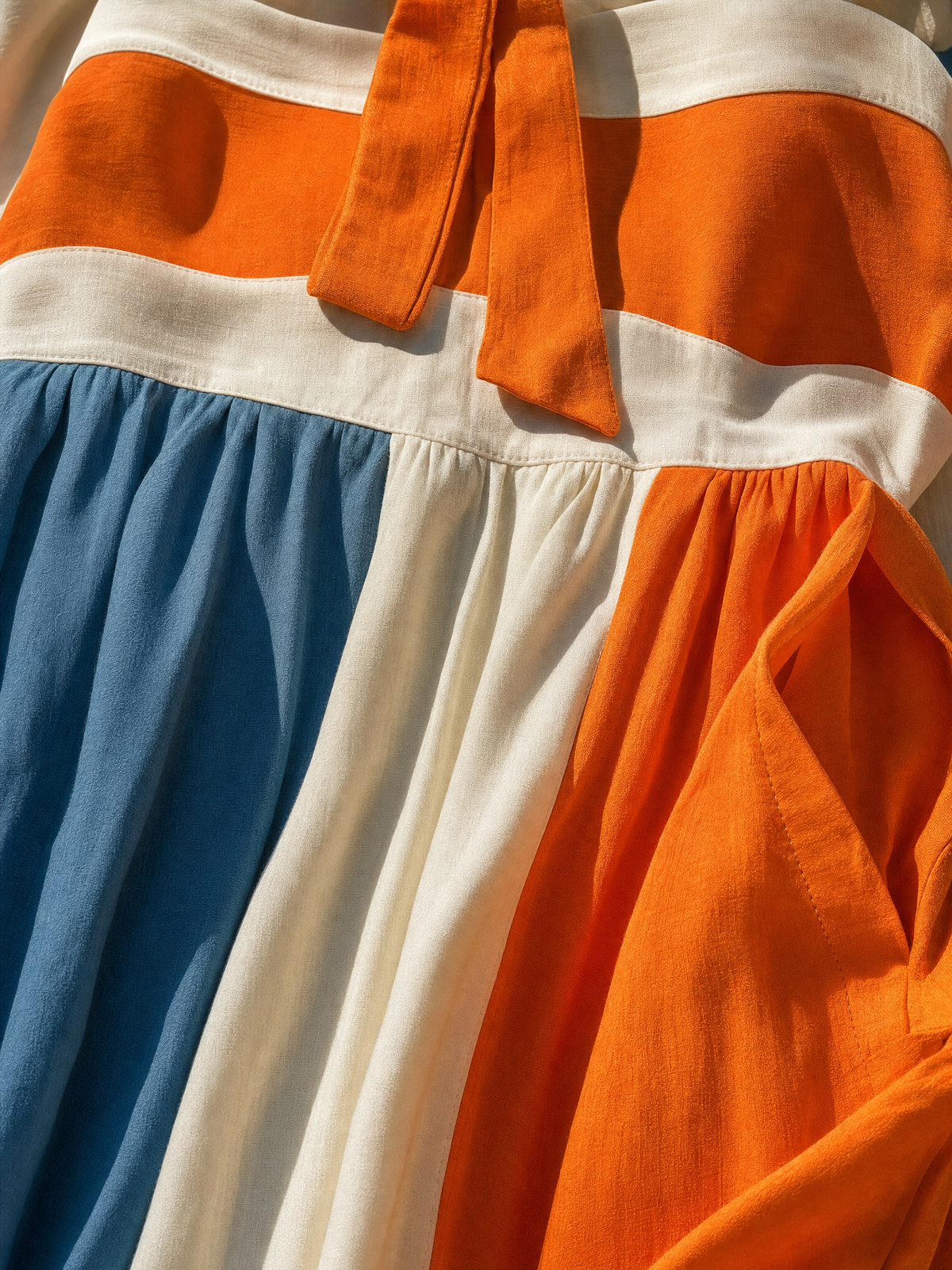 Severina — Abito lungo color block