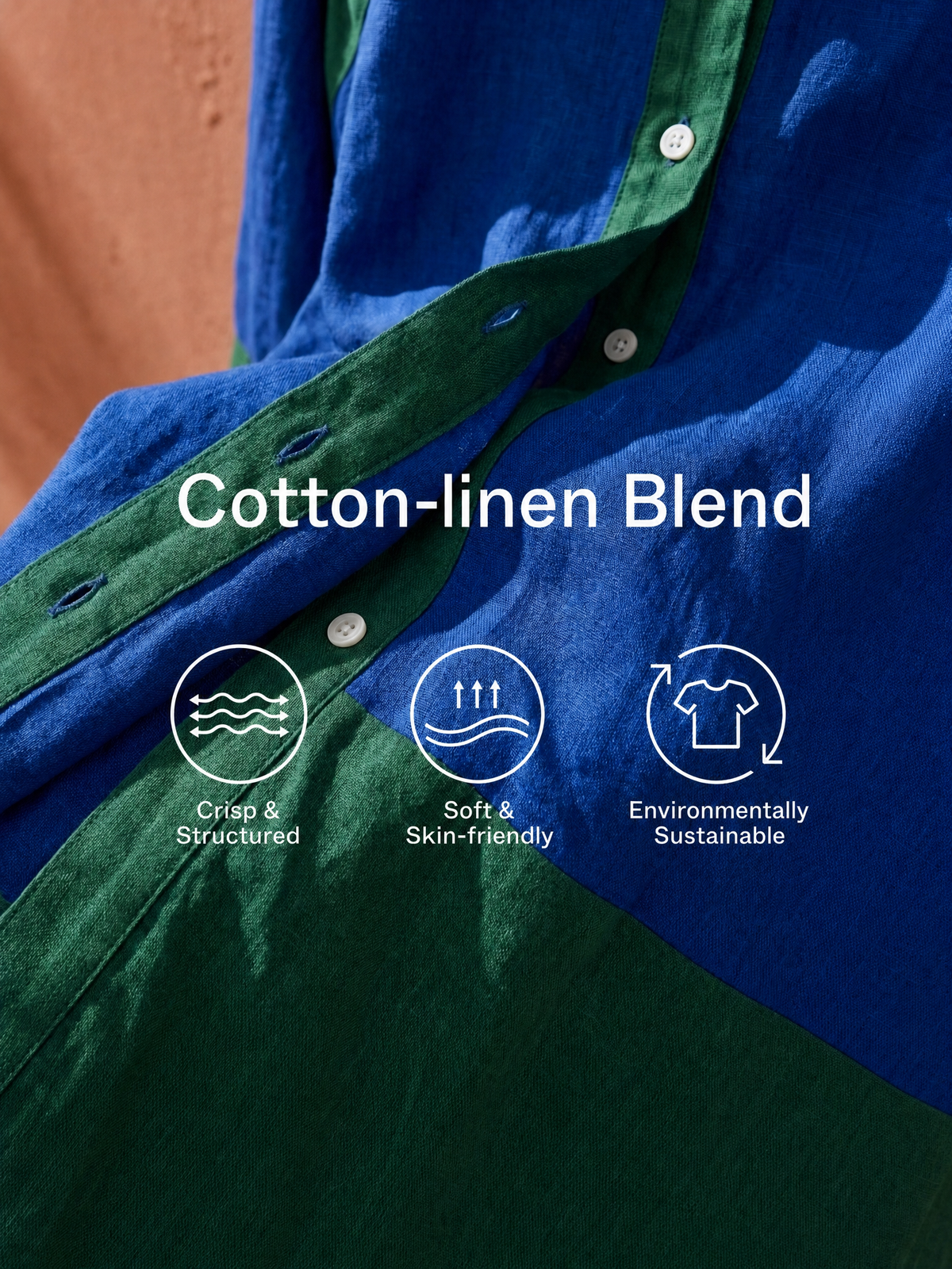 Umberta — Abito camicia color block