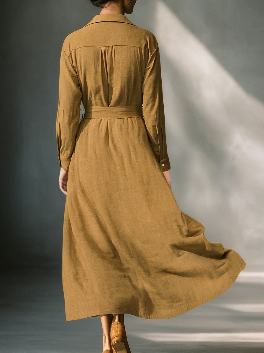 Esmeralda — Abito camicia in lino