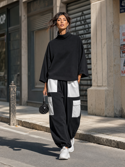 Antonella — Completo sportivo in maglia color block