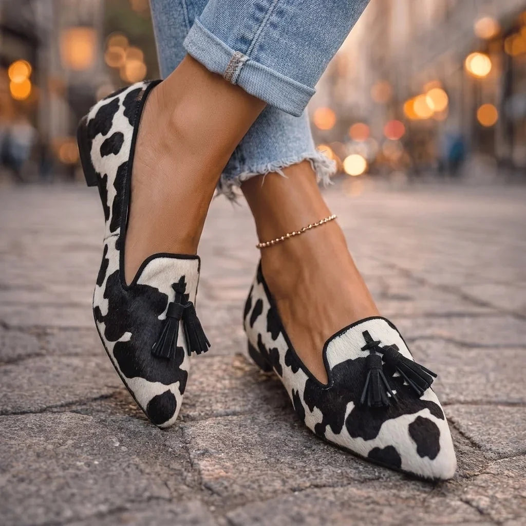 Ondina — Ballerine a punta con nappine