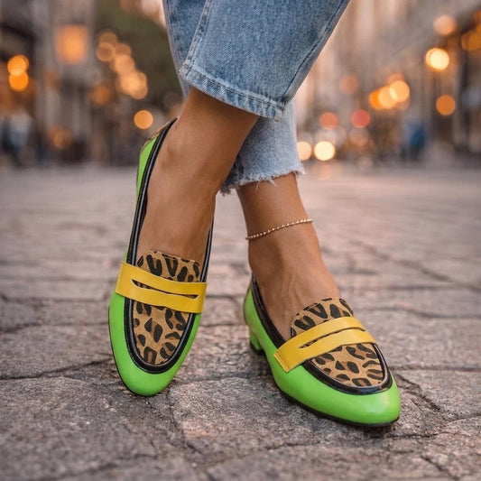 Rosalba — Mocassini con stampa leopardo