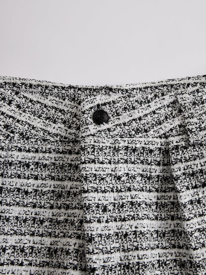 Ottavia — Completo in tweed con giacca corta e pantaloni