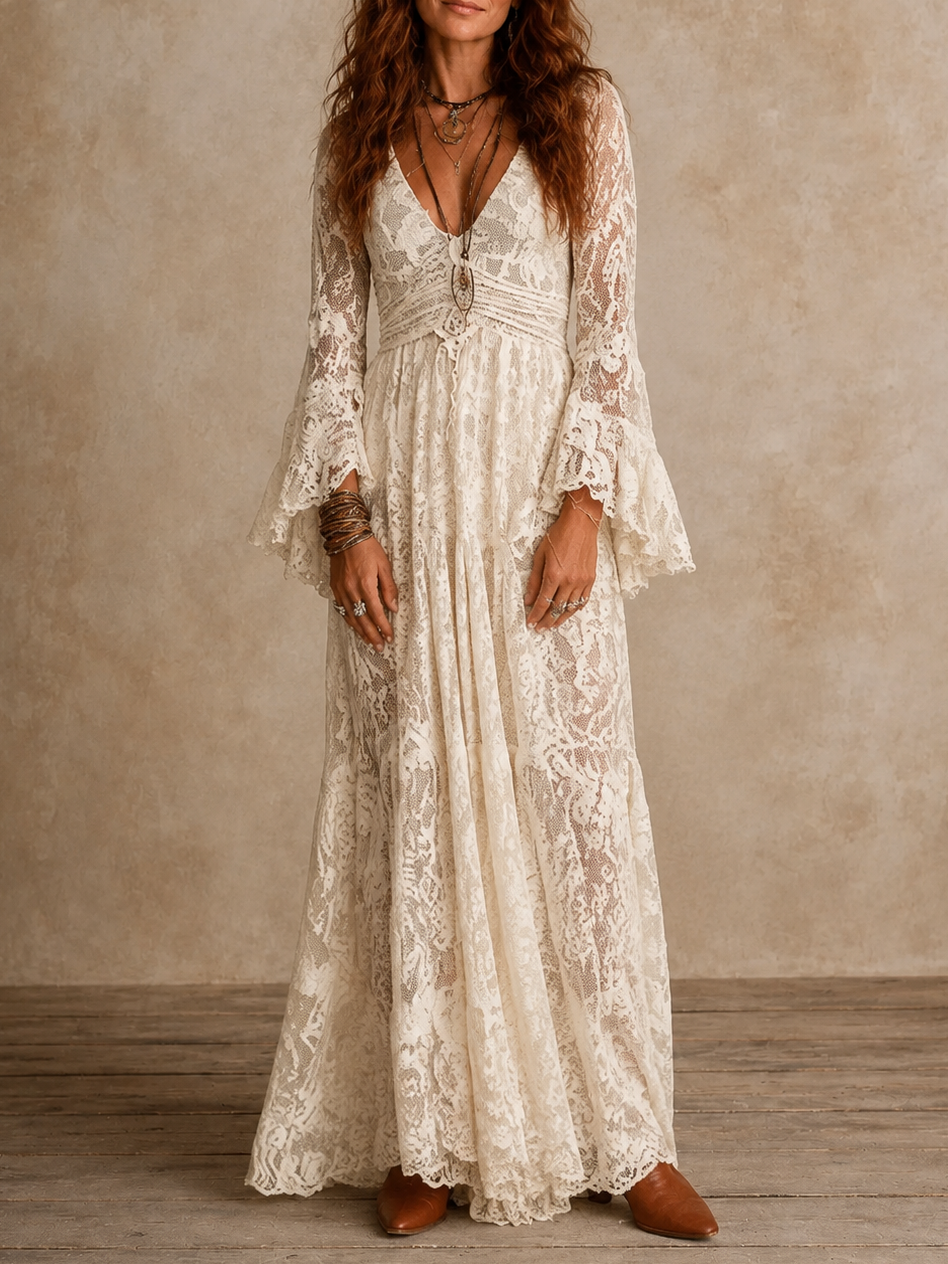 Emilia — Abito lungo dalla silhouette vintage