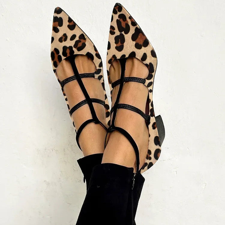 Brigida — Décolleté con cinturino leopardo