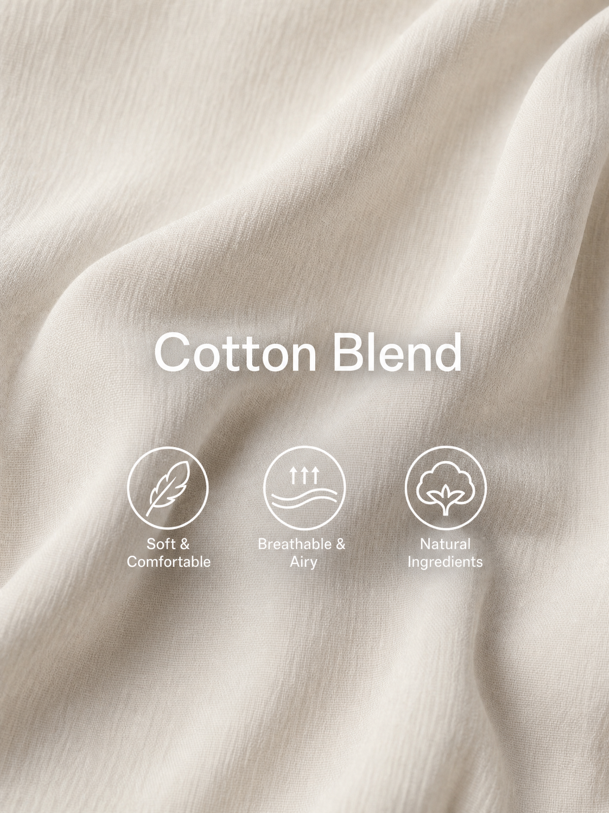 Carmela — Completo due pezzi in maglia con pantaloni a gamba larga beige