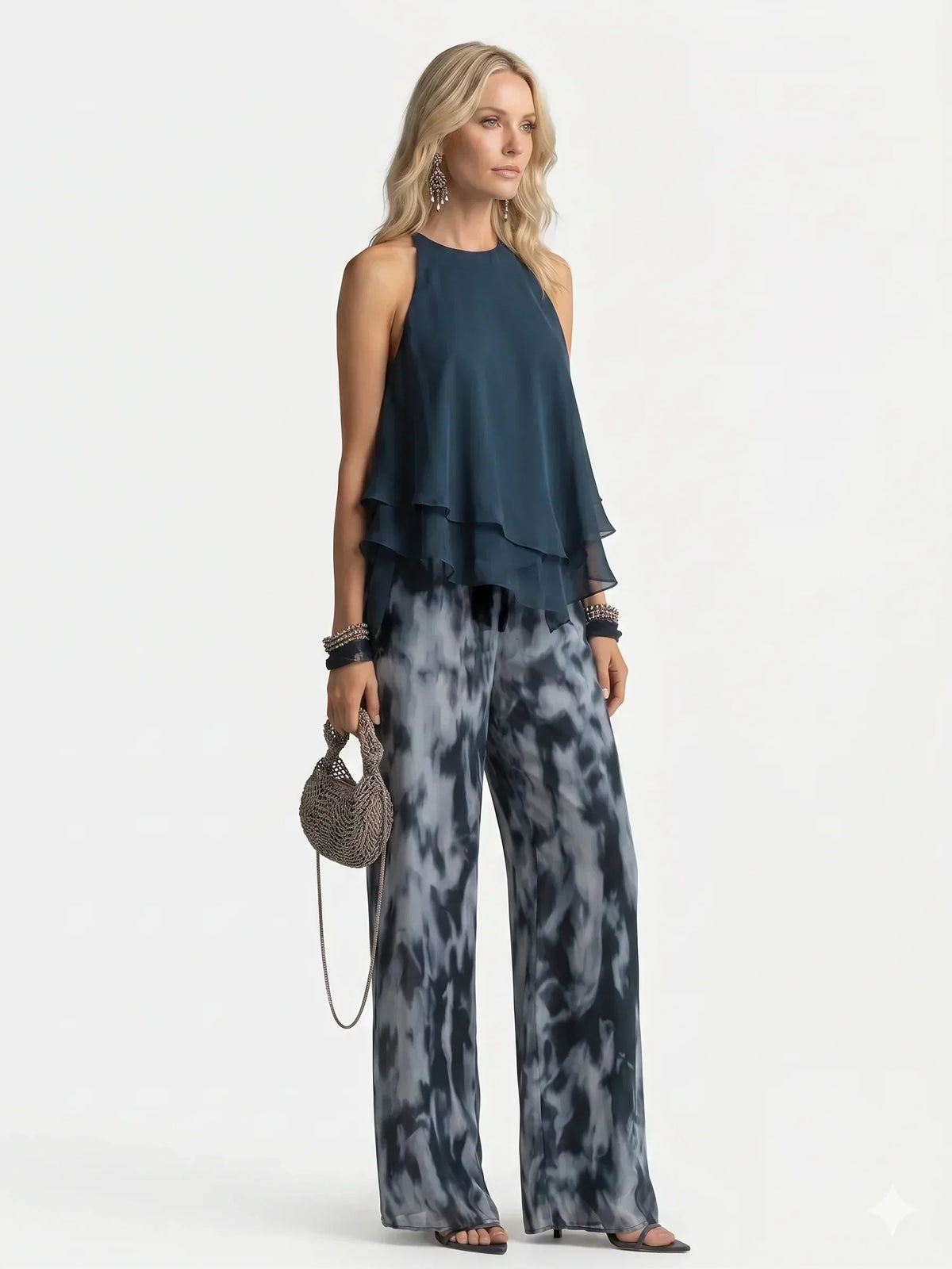 Costanza — Completo due pezzi in chiffon