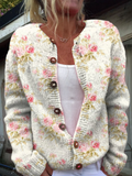 Kerensa — Cardigan in maglia a fiori