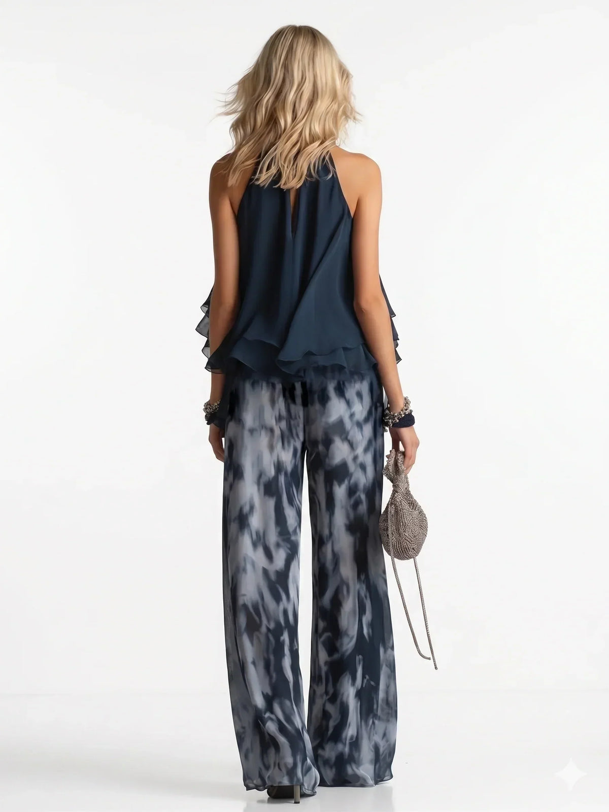 Costanza — Completo due pezzi in chiffon