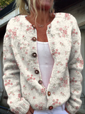 Evanthea — Cardigan in maglia a fiori