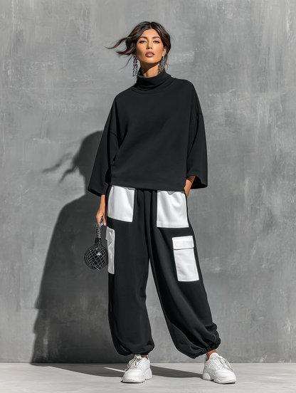 Antonella — Completo sportivo in maglia color block