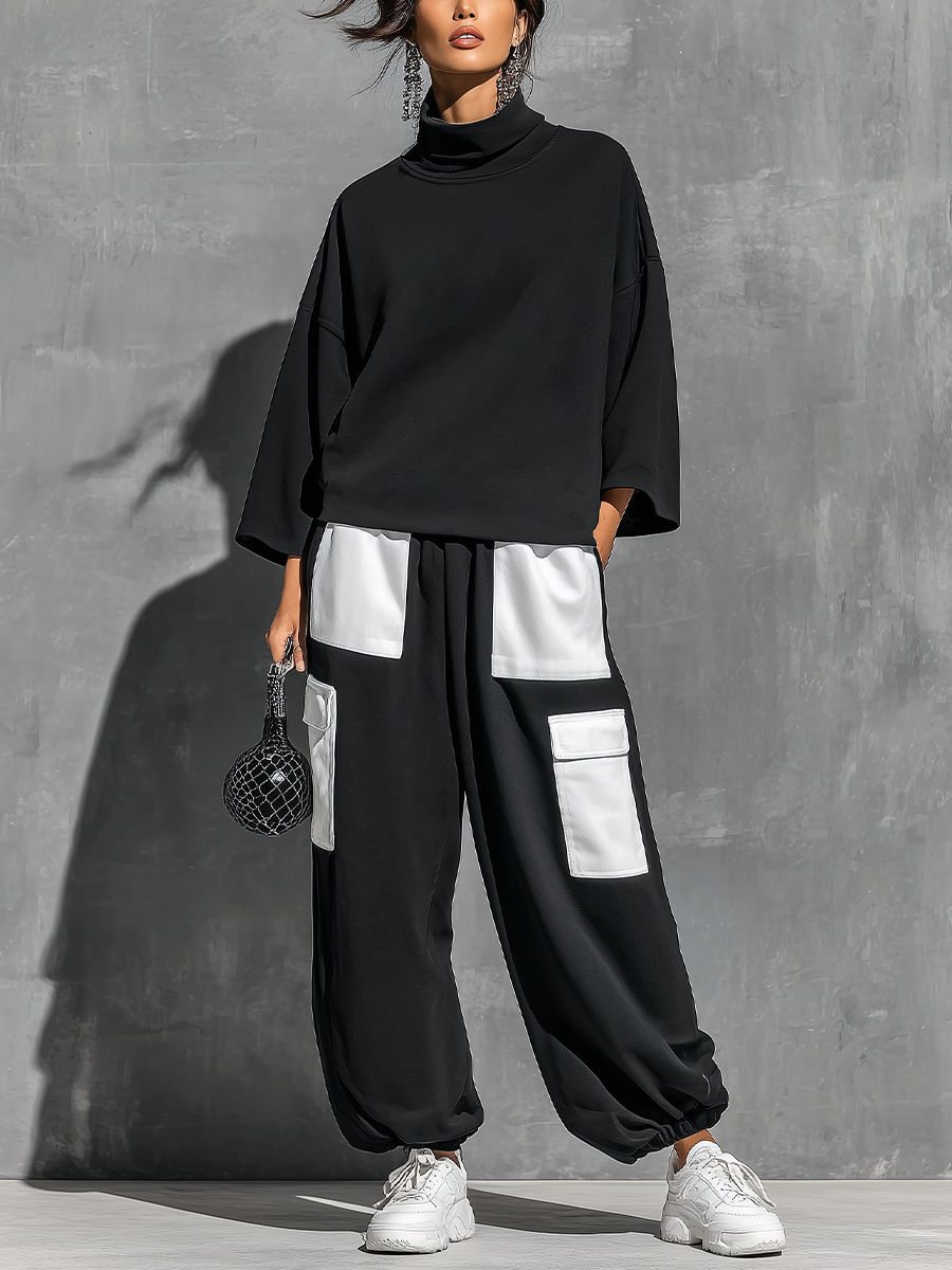Antonella — Completo sportivo in maglia color block