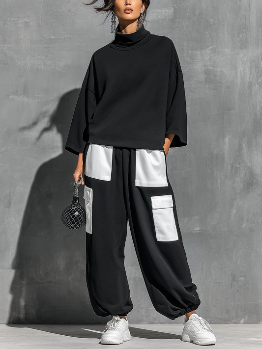 Antonella — Completo sportivo in maglia color block