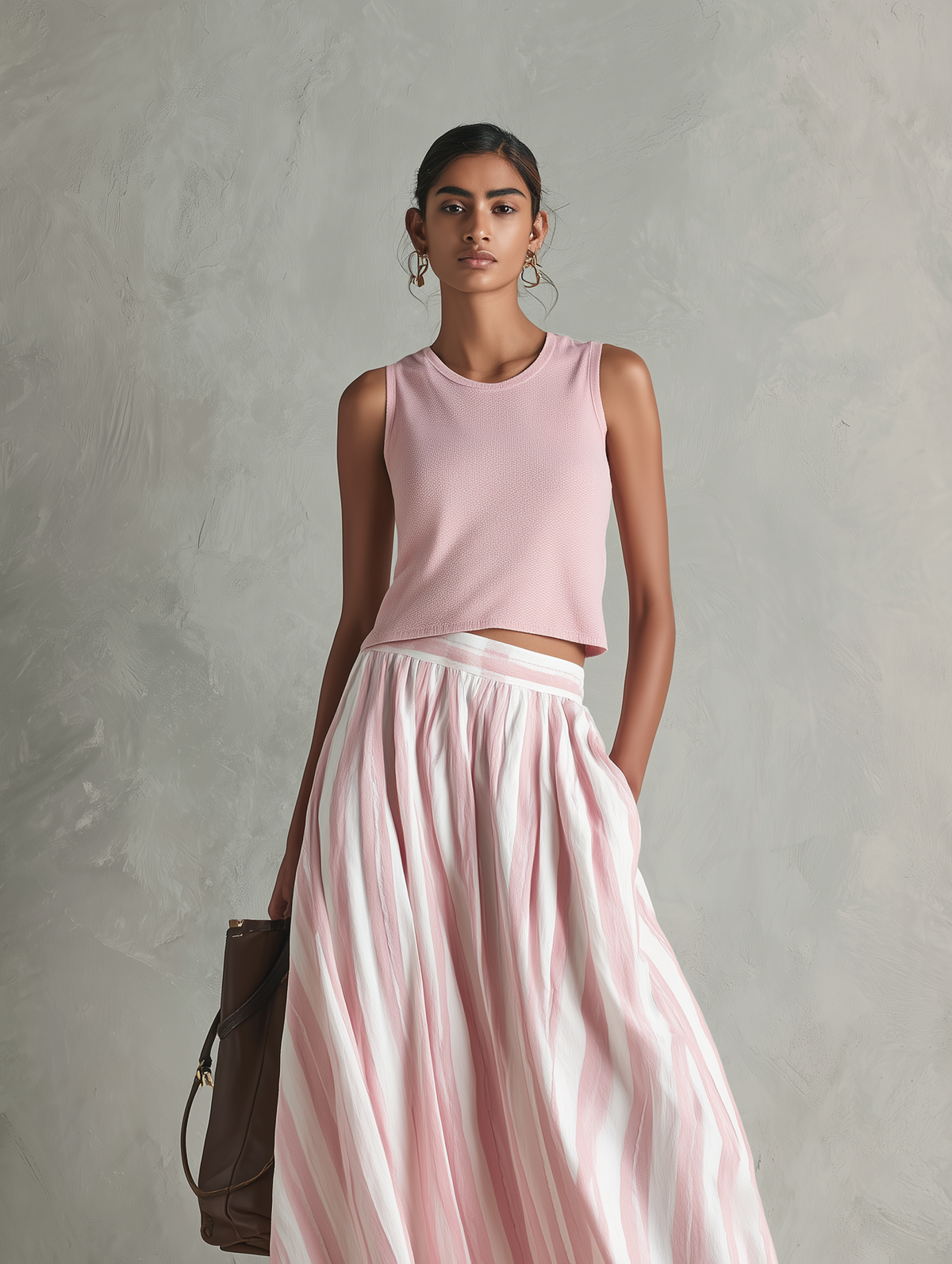 Daniela — Completo due pezzi in maglia elasticizzata stampato