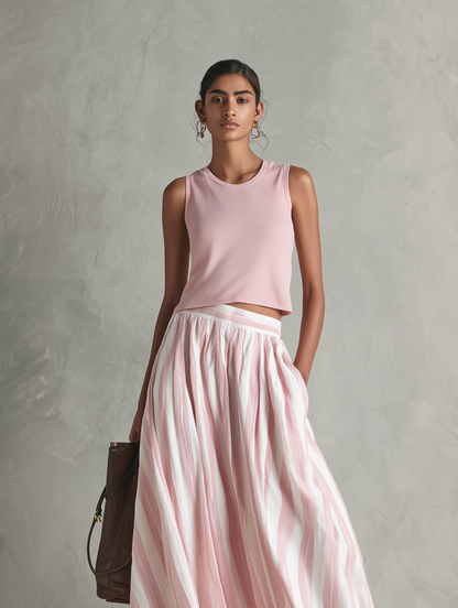 Daniela — Completo due pezzi in maglia elasticizzata stampato