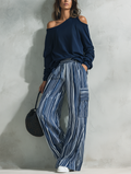 Flaminia — Completo due pezzi in felpa di cotone a righe