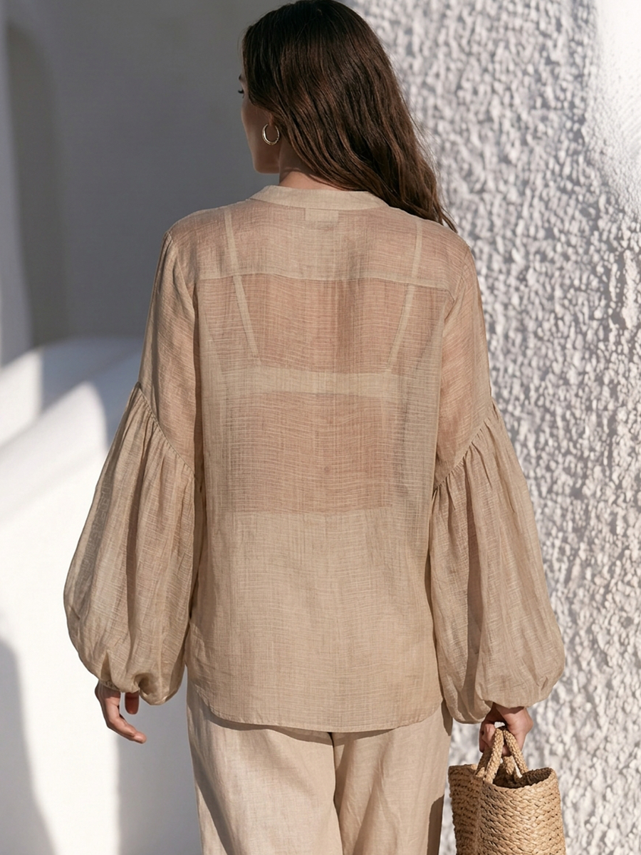 Pierina — Blusa in lino