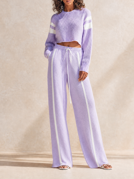Irene — Completo due pezzi in maglia a righe