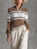 Selvaggia — Top in maglia a coste a righe