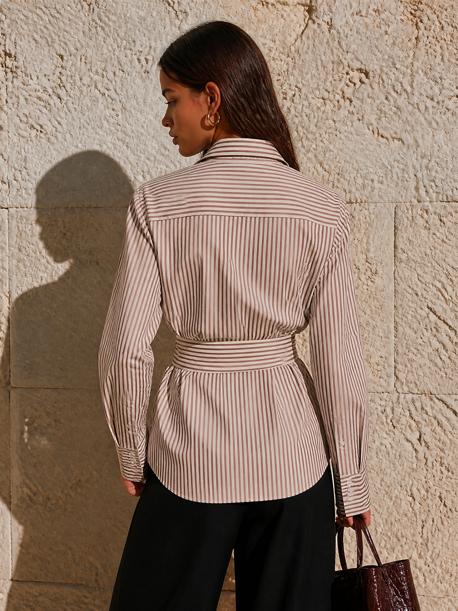 Tullia — Blusa in cotone a righe