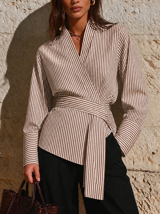 Tullia — Blusa in cotone a righe