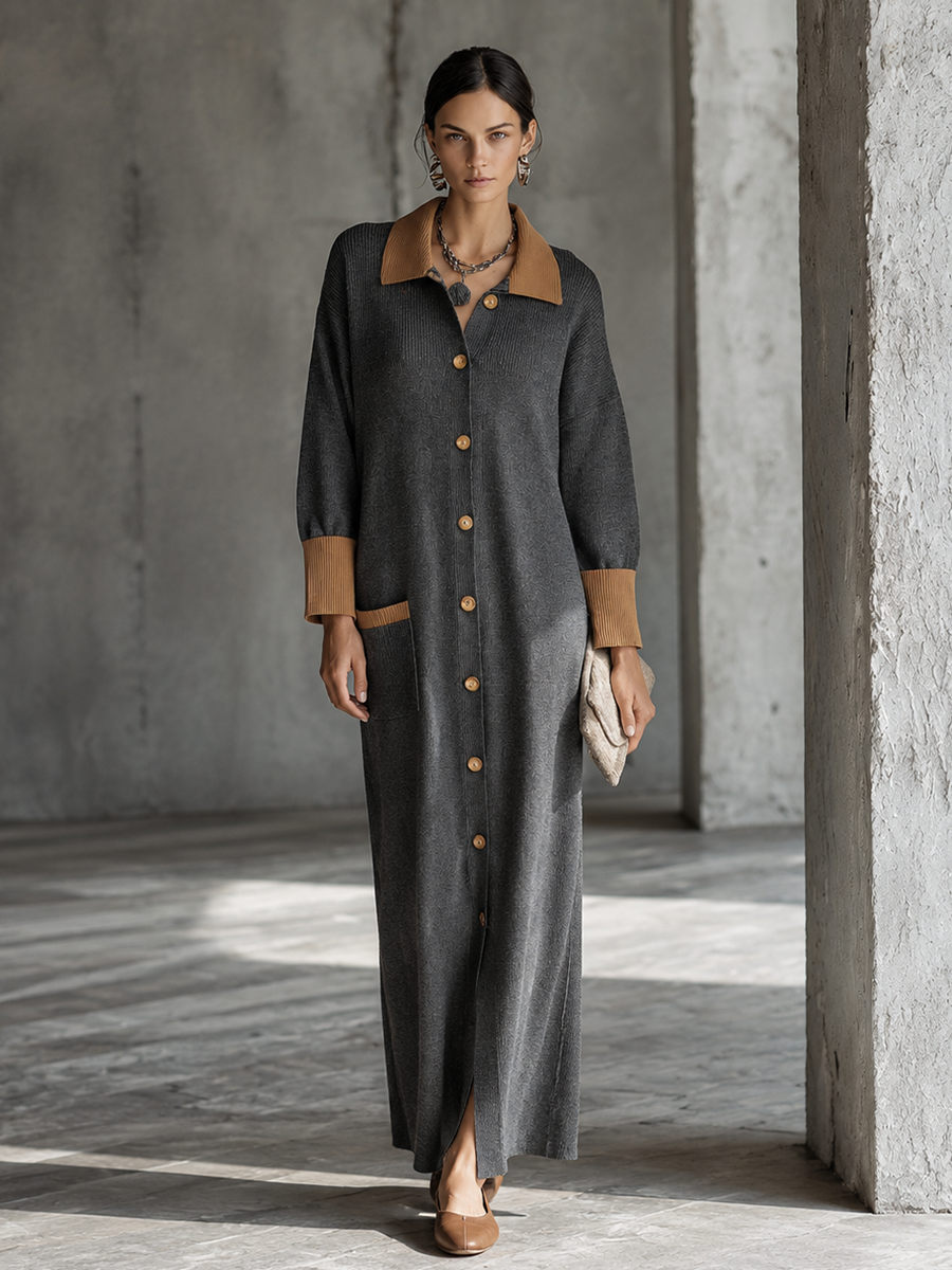 Letizia Maria — Abito in maglia grigio