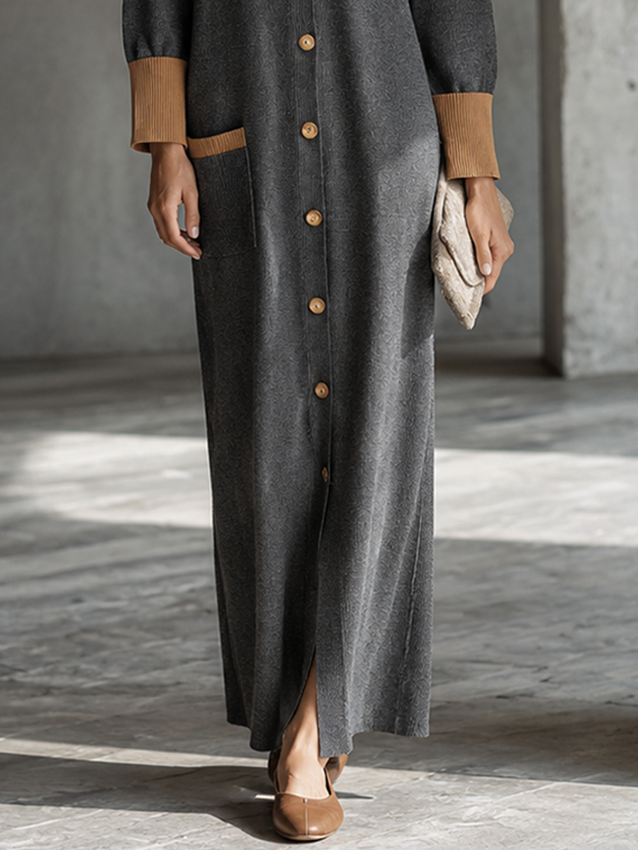 Letizia Maria — Abito in maglia grigio