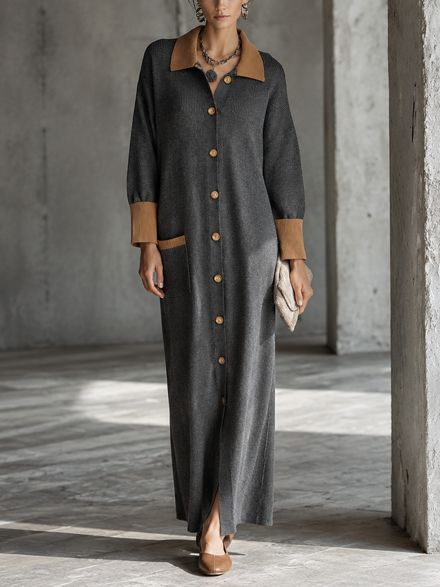 Letizia Maria — Abito in maglia grigio