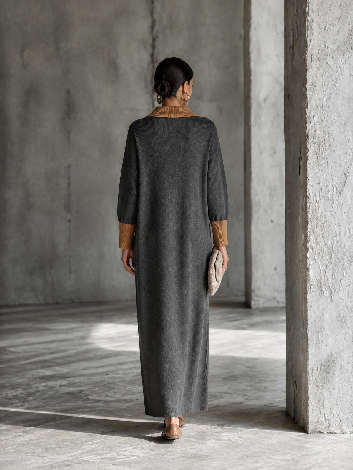 Letizia Maria — Abito in maglia grigio