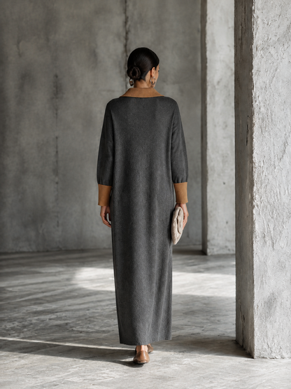 Letizia Maria — Abito in maglia grigio