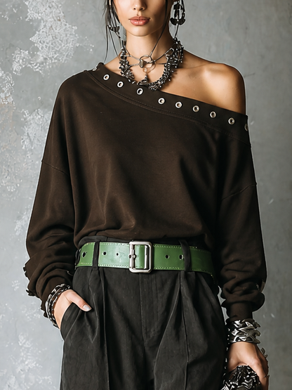 Linda — Completo due pezzi in cotone con pantaloni