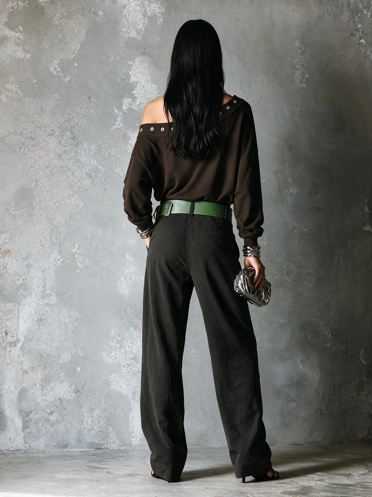 Linda — Completo due pezzi in cotone con pantaloni