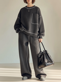 Ludovica — Completo loungewear in felpa di cotone