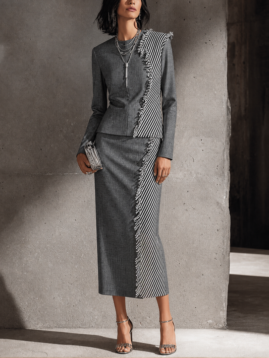Luisa — Abito midi a righe