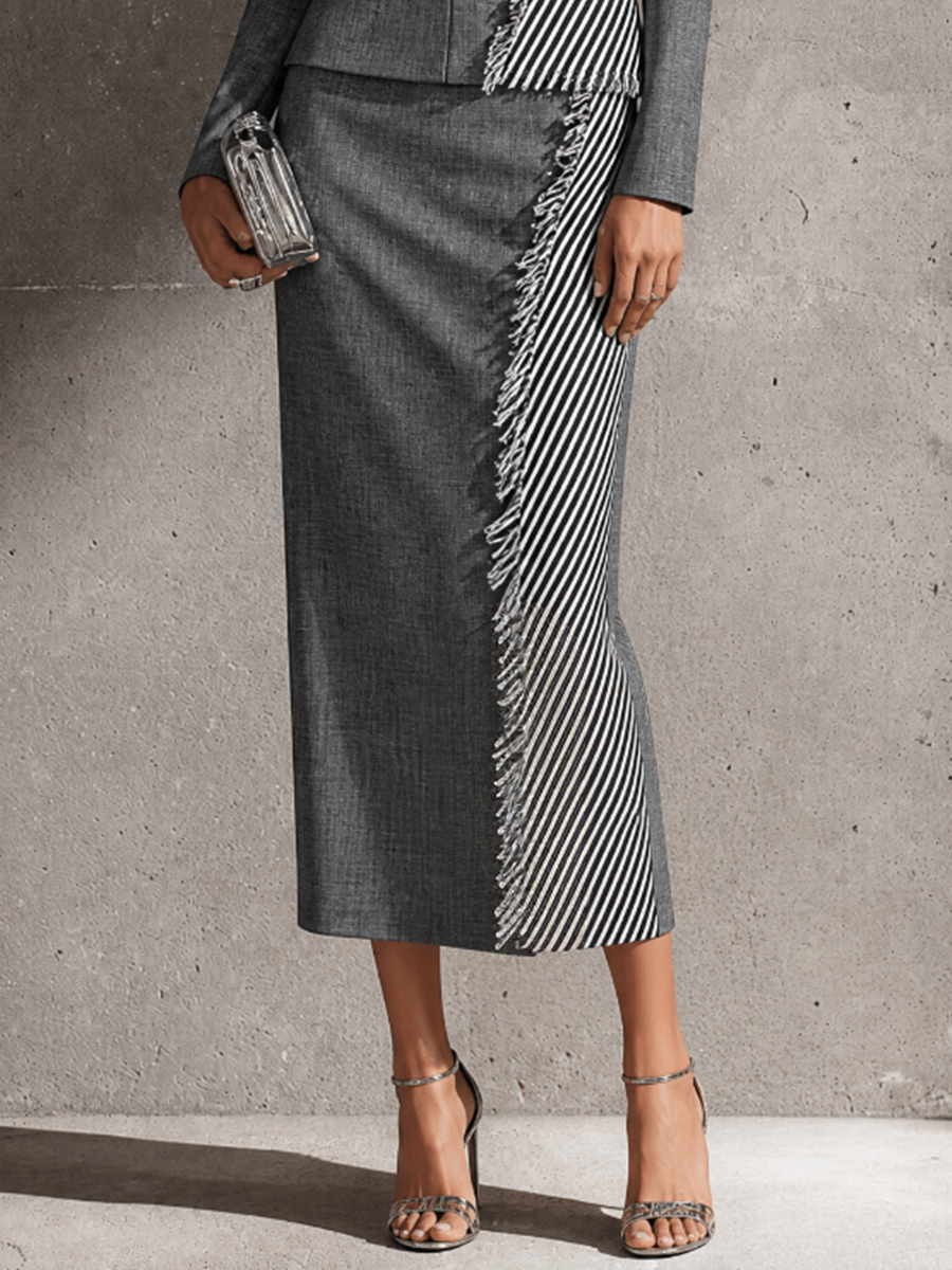Luisa — Abito midi a righe