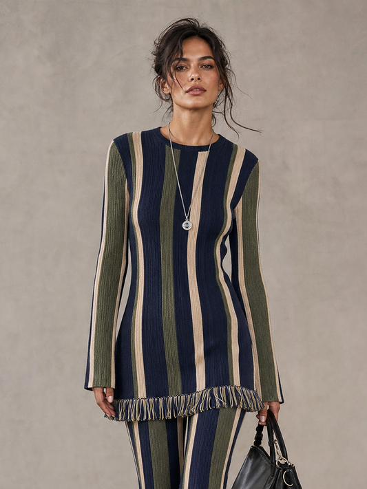 Albina — Maglione in maglia con girocollo