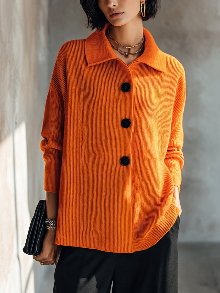 Angela — Top in maglia a coste